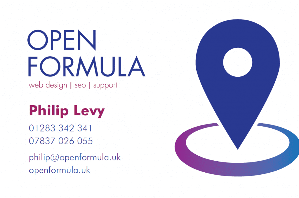 Business card for Open Formula